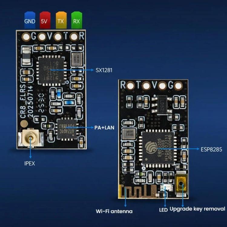Receptor FPV para drones de carreras de largo alcance, STARTRC CR8 ELRS 2.4G Nano