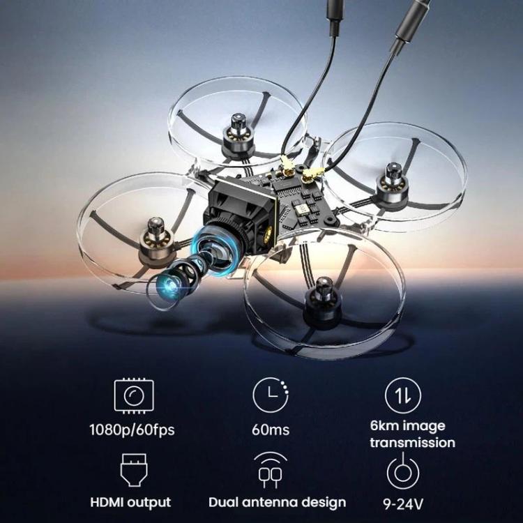 Kit receptor de transmisión de video para dron STARTRC VT5 FPV HD con doble antena y cámara 1080P., Air System+Ground System