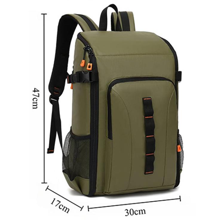 Mochila para cámara DSLR portátil, desmontable, impermeable y de gran capacidad para exteriores., Olive Green