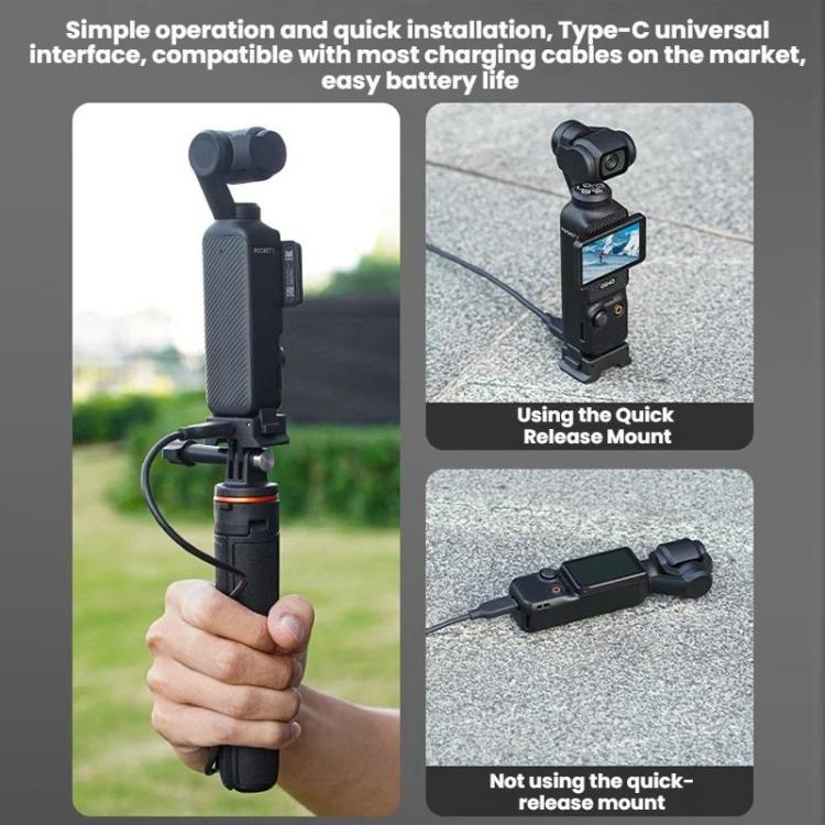 Base adaptadora de carga magnética de liberación rápida Flymile para DJI Osmo Pocket 3