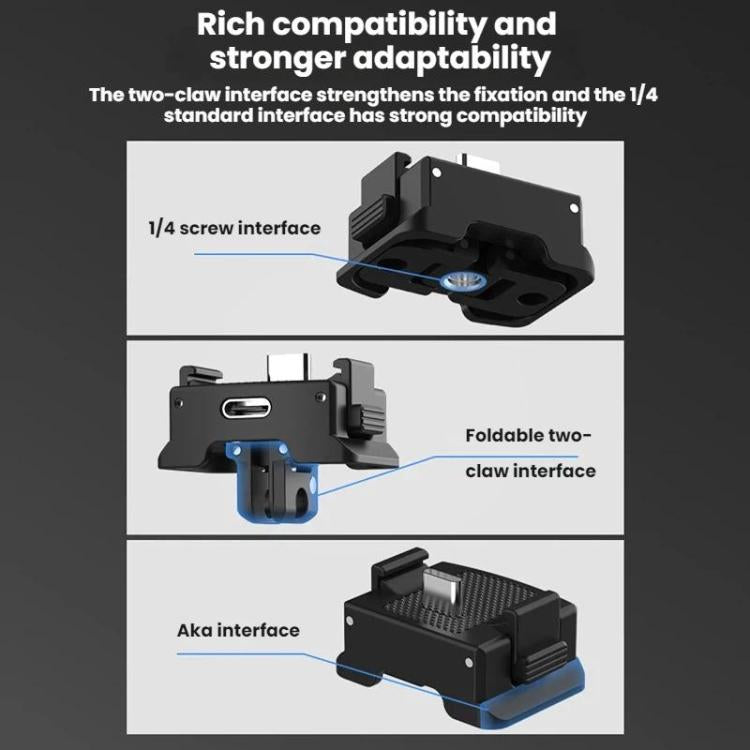 Base adaptadora de carga magnética de liberación rápida Flymile para DJI Osmo Pocket 3