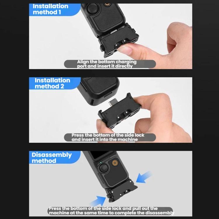 Base adaptadora de carga magnética de liberación rápida Flymile para DJI Osmo Pocket 3