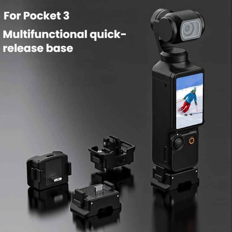 Base adaptadora de carga magnética de liberación rápida Flymile para DJI Osmo Pocket 3