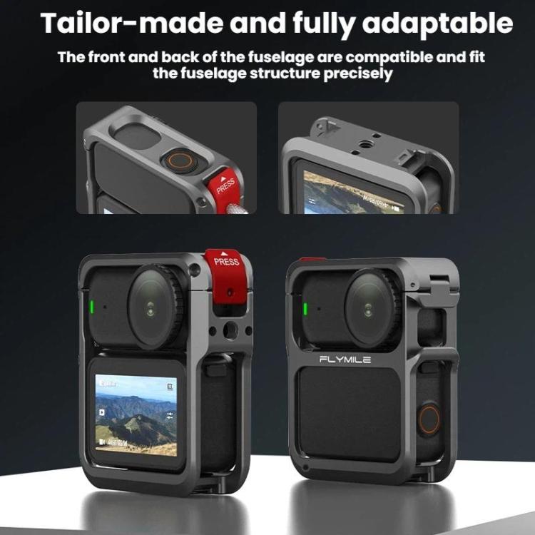 Marco protector de extensión de cámara Flymile con jaula metálica para DJI Osmo Nano