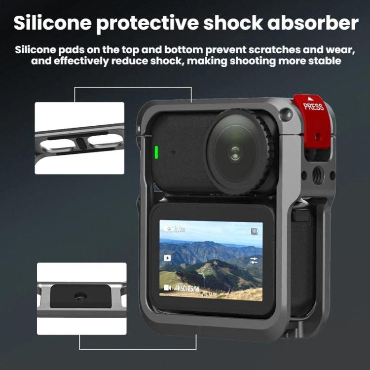 Marco protector de extensión de cámara Flymile con jaula metálica para DJI Osmo Nano