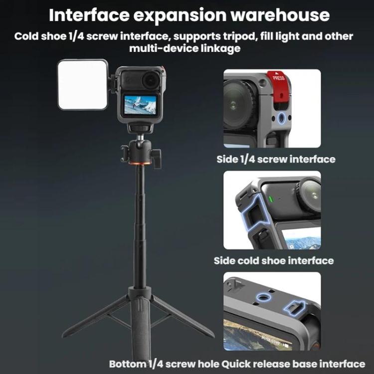 Marco protector de extensión de cámara Flymile con jaula metálica para DJI Osmo Nano