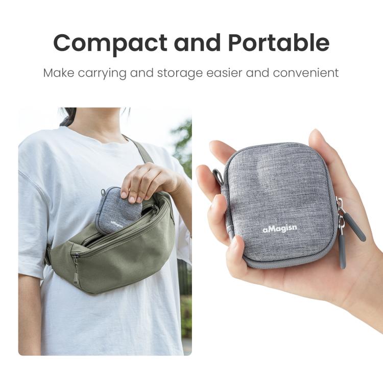 Funda protectora compacta y rígida aMagisn Mini para la cámara DJI Osmo Nano, con clip de mosquetón.