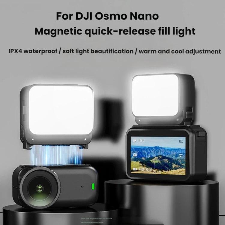 Luz de relleno para selfies de mano con DJI Osmo Nano Flymile