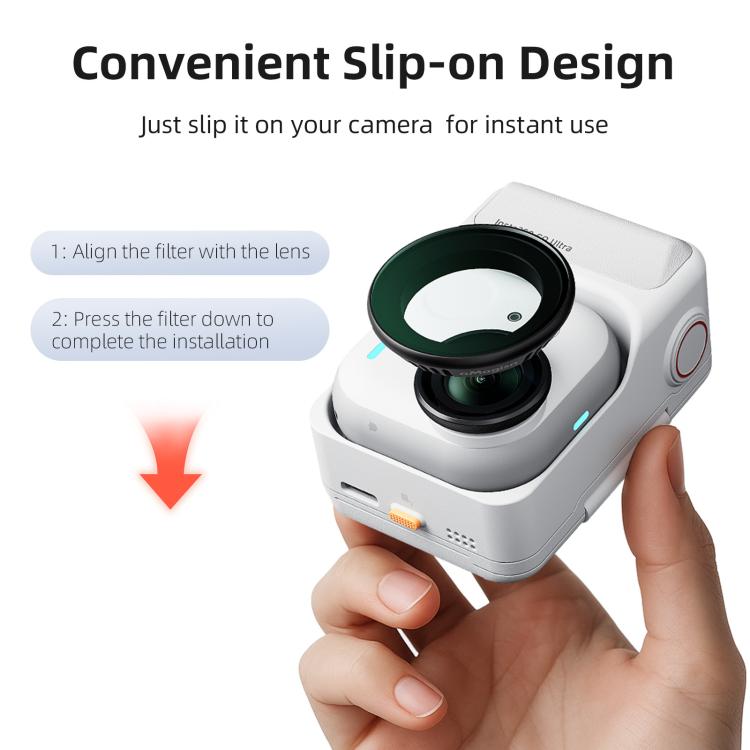 Filtros de lente de liberación rápida aMagisn para accesorios de cámara Insta360 GO Ultra, UV, CPL, ND8+ND16+ND32+ND64, ND8+ND16+ND32+CPL