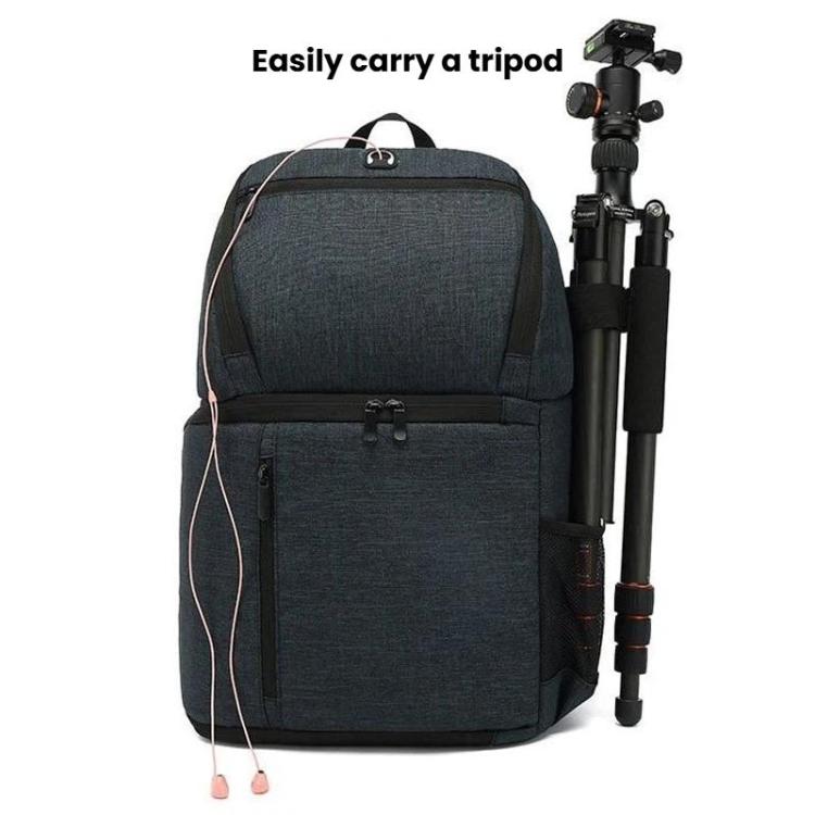 Mochila multifuncional e impermeable para cámara réflex digital de gran capacidad., Blue