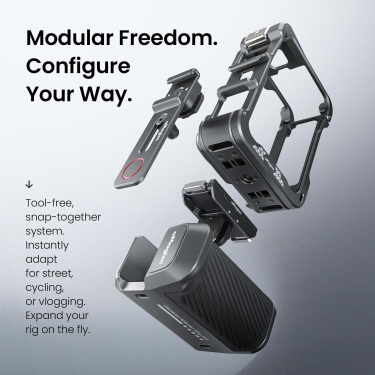 Kit de empuñadura metálica universal aMagisn Xplorer para cámaras DJI Osmo Action/Insta360/GoPro HERO Series