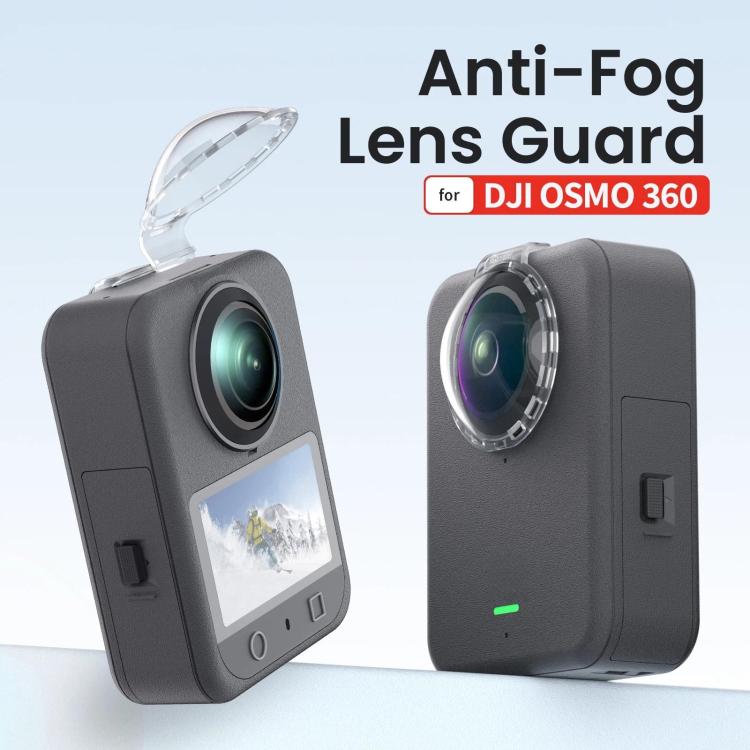 Para DJI Osmo 360 aMagisn Protector de lente antivaho con clip HD