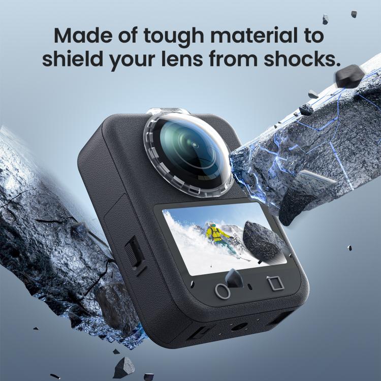 Para DJI Osmo 360 aMagisn Protector de lente antivaho con clip HD