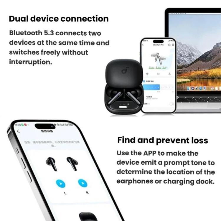 Auriculares inalámbricos Bluetooth ANKER SoundCore Liberty 4 Pro