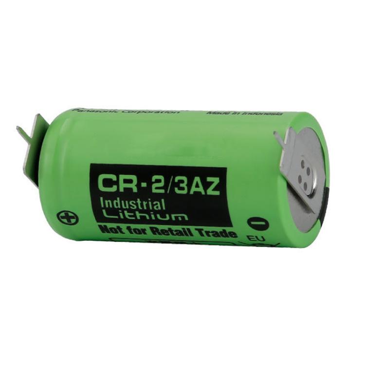 Batería de dióxido de manganeso de litio CR-2/3AZ de 3 V CR17335 de 1450 mAh para PLC, With 2.0-B Plug Wire
