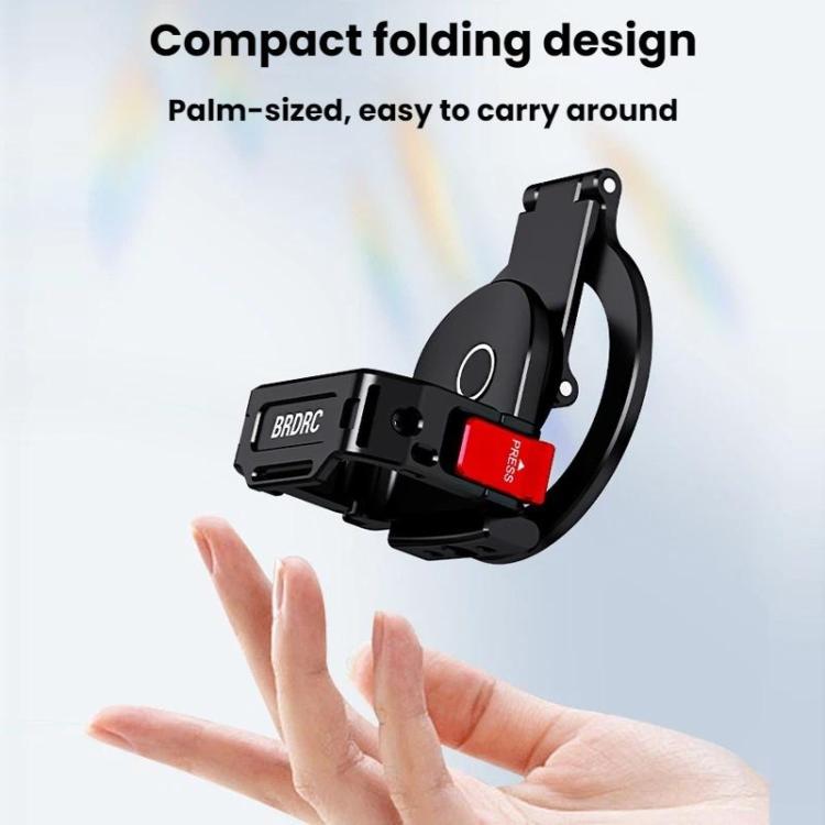 Soporte magnético expandible para teléfono BRDRC para DJI Osmo Pocket 3 con montaje de zapata fría, Black
