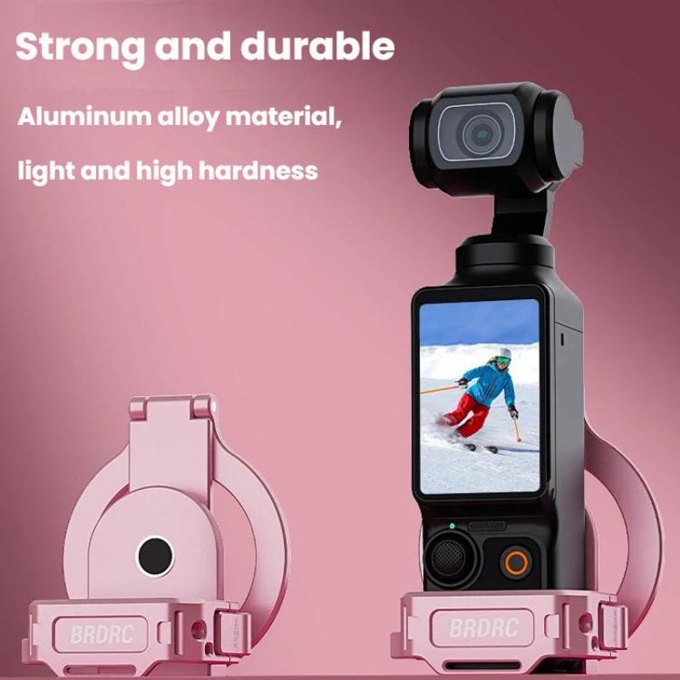 Soporte magnético expandible para teléfono BRDRC para DJI Osmo Pocket 3 con montaje de zapata fría, Pink