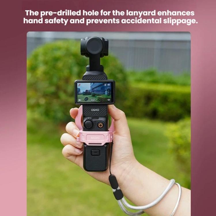 Soporte magnético expandible para teléfono BRDRC para DJI Osmo Pocket 3 con montaje de zapata fría, Pink