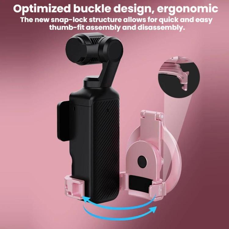 Soporte magnético expandible para teléfono BRDRC para DJI Osmo Pocket 3 con montaje de zapata fría, Pink