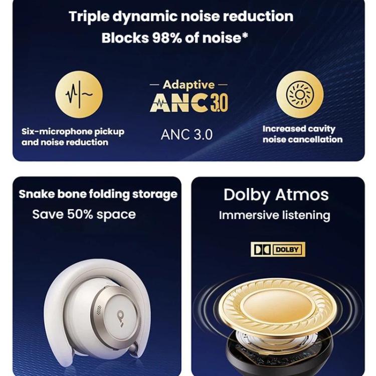 Auriculares Bluetooth para juegos ANKER SoundCore SpaceOne Pro con cancelación de ruido