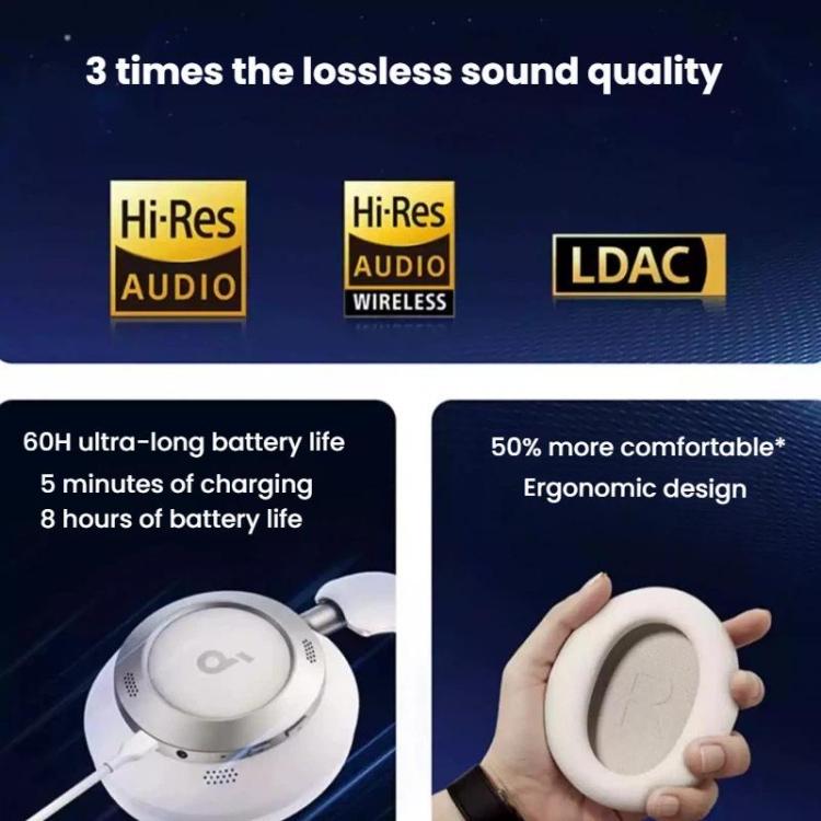 Auriculares Bluetooth para juegos ANKER SoundCore SpaceOne Pro con cancelación de ruido