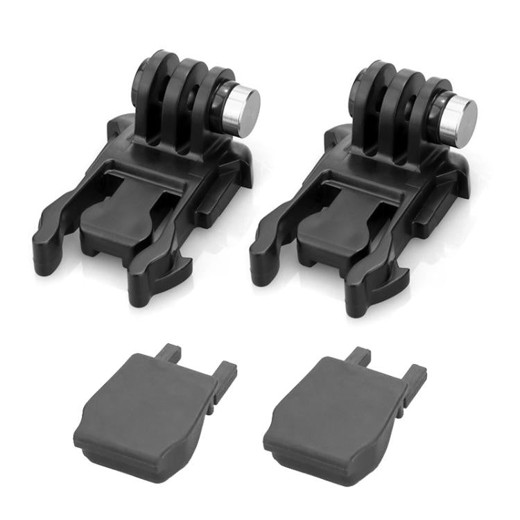 2 juegos de base en forma de L de liberación rápida para cámara deportiva, soporte de enchufe de liberación rápida, base de actividad con bloqueo de liberación rápida., Heightened+Anti-drop Plug, With Anti-drop Plug