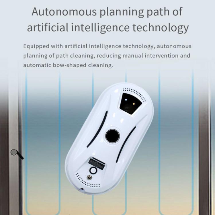 Robot limpiacristales inteligente con succión de doble disco, planificación inteligente de rutas y control remoto., EU Plug, US Plug, UK Plug, AU Plug
