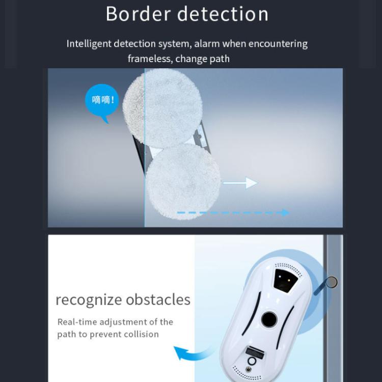 Robot limpiacristales inteligente con succión de doble disco, planificación inteligente de rutas y control remoto., EU Plug, US Plug, UK Plug, AU Plug