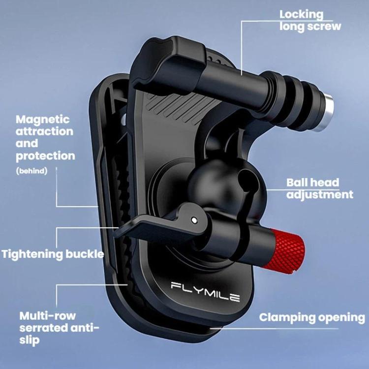 Soporte para cámara con correa de hombro para mochila DJI/GoPro/Insta360, Magnetic, Regular