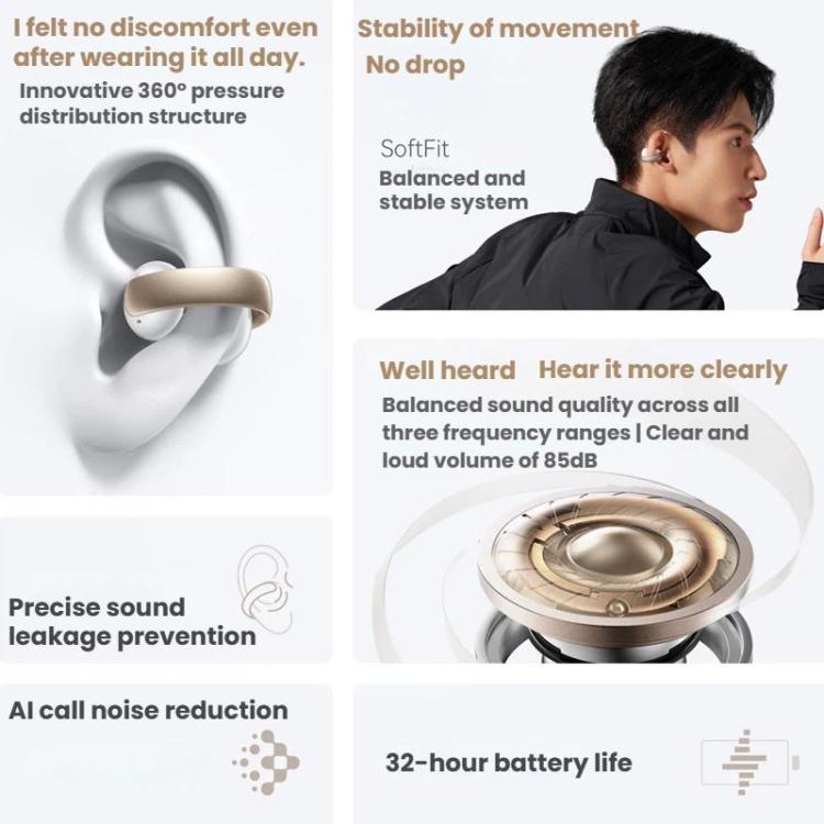 Auriculares inalámbricos deportivos abiertos con clip Bluetooth ANKER SoundCore AeroClip