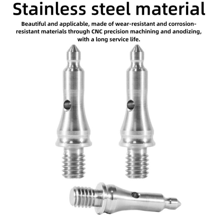 Trípode/monopié de 3/8 de pulgada, doble uso, con almohadilla antideslizante de goma y punta de acero inoxidable., FT-14
