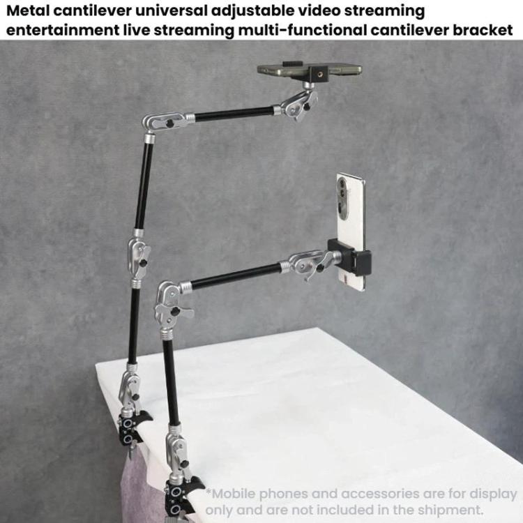 Soporte universal ajustable en voladizo de aleación de aluminio para escritorio, cama, teléfono móvil y tableta., BEXIN TM-6 2 Sections, BEXIN TM-7 3 Sections