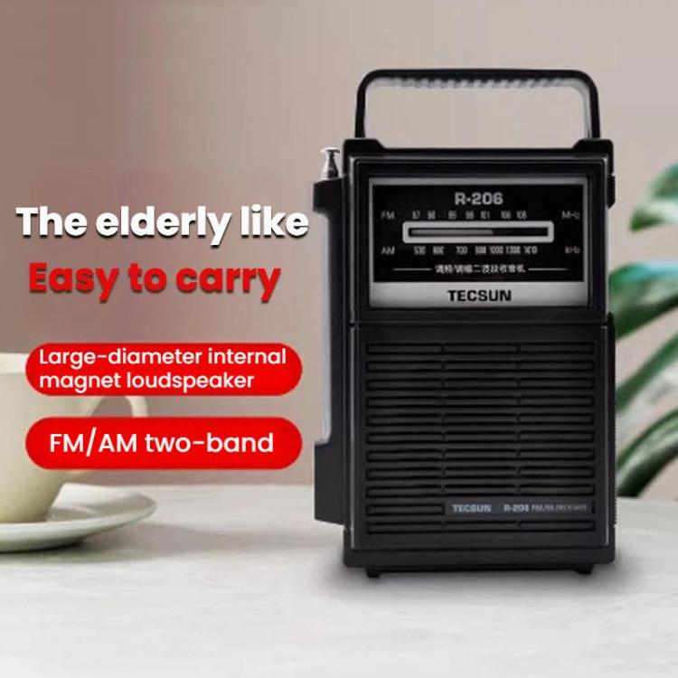 Radio bibanda TECSUN R-206 FM/MW, R-206