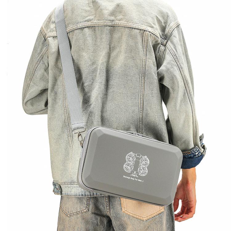 Estuche rígido de transporte y bandolera moldeada a medida para DJI Neo 2 Fly More Combo, Mini Black, Fly More Combo Gray