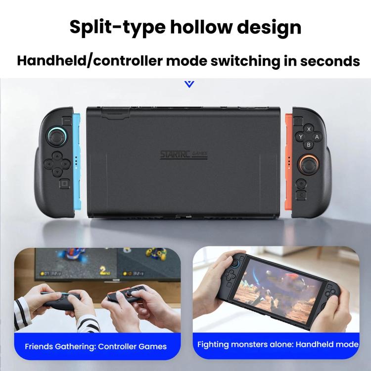 Funda protectora portátil STARTRC GAMES para Nintendo Switch 2 con doble agarre y diseño dividido., Split Dual Grip Case