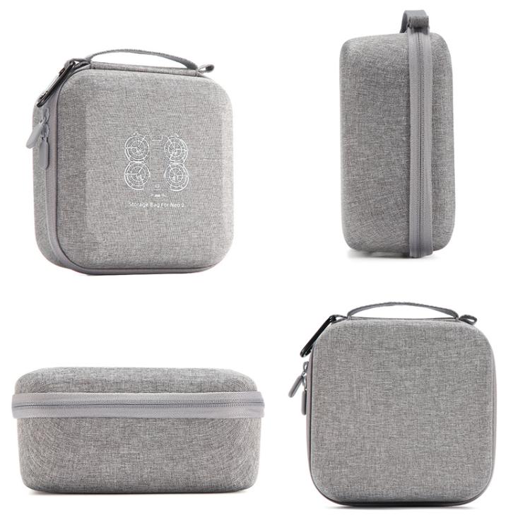 Estuche rígido compacto y portátil con clip metálico para dron DJI Neo 2., Mini Gray
