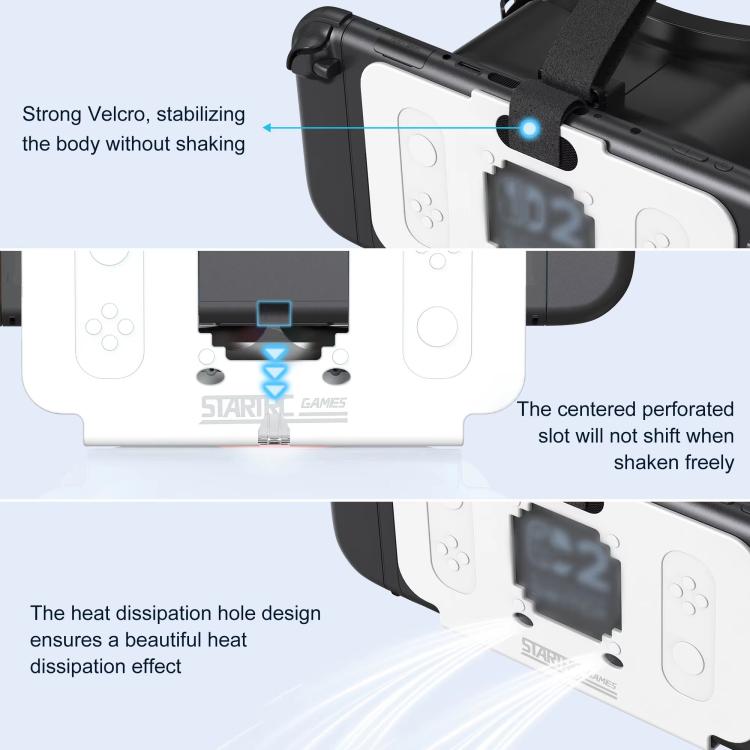 Gafas de realidad virtual STARTRC GAMES Elite, modelo de actualización, auriculares para consola de juegos HD 3D y accesorios para Nintendo Switch 2