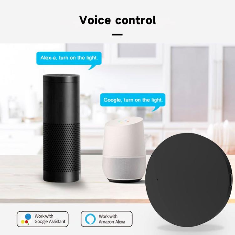 Mando a distancia universal Tuya Wifi para el hogar inteligente, compatible con control por voz y control remoto desde el teléfono móvil., IR, IR+RF