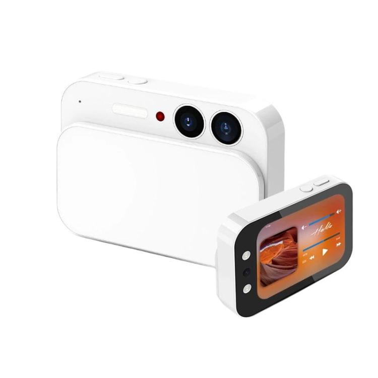 Cámara digital CCD de 64 MP con pantalla táctil deslizante y reproductor de música., DC107 Black, DC107 White, DC107 Pink