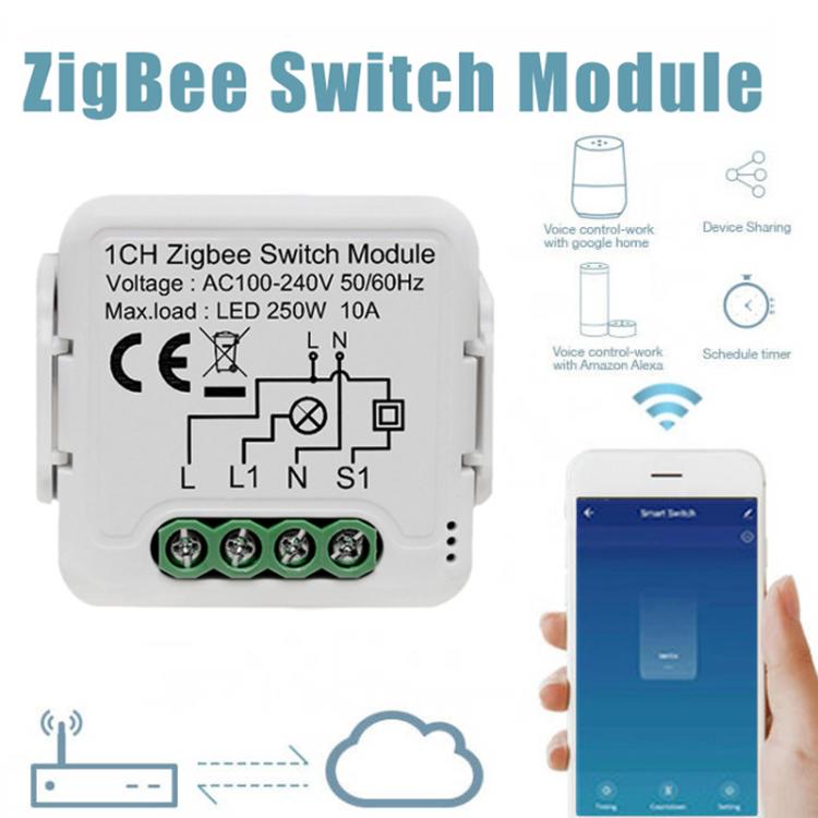 Módulo de interruptor inteligente para remodelación con control remoto por voz y encendido/apagado inteligente, ZigBee3.0 Neutral Live Wire 1CH, ZigBee3.0 Neutral Live Wire 2CH, ZigBee3.0 Neutral Live Wire 3CH, ZigBee3.0 Neutral Live Wire 4CH          ...
