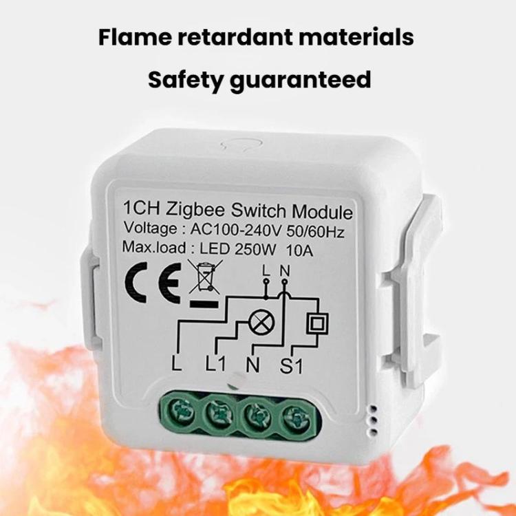 Módulo de interruptor inteligente para remodelación con control remoto por voz y encendido/apagado inteligente, ZigBee3.0 Neutral Live Wire 1CH, ZigBee3.0 Neutral Live Wire 2CH, ZigBee3.0 Neutral Live Wire 3CH, ZigBee3.0 Neutral Live Wire 4CH          ...
