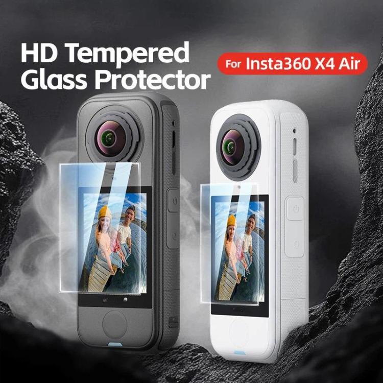 Protector de pantalla de vidrio templado aMagisn HD antiarañazos para Insta360 X4 Air, dureza 9H., 1 Set, 2 Sets