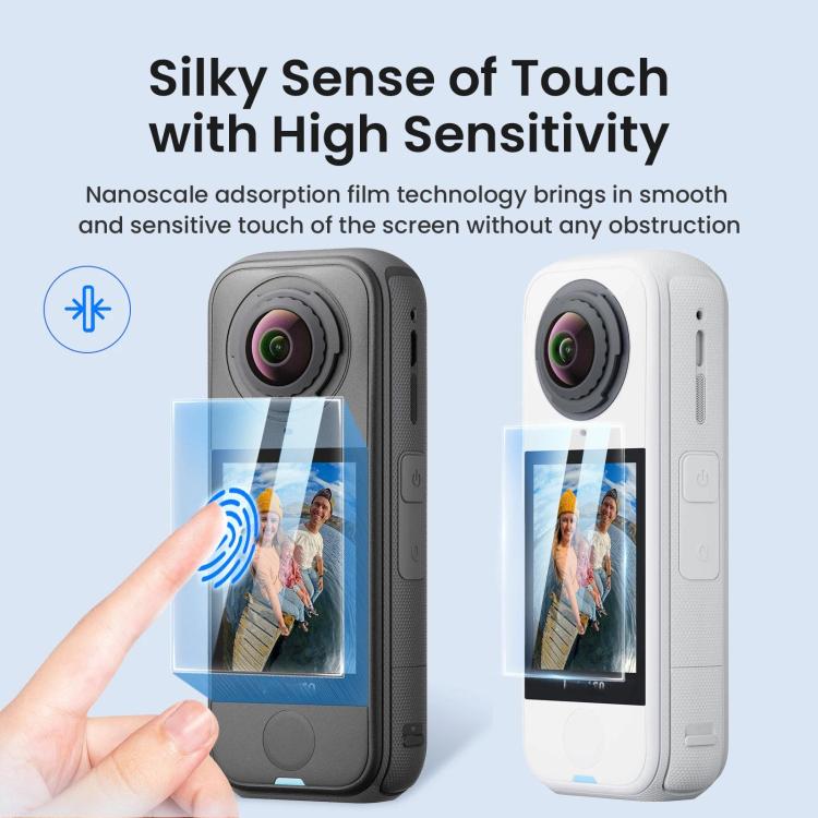 Protector de pantalla de vidrio templado aMagisn HD antiarañazos para Insta360 X4 Air, dureza 9H., 1 Set, 2 Sets
