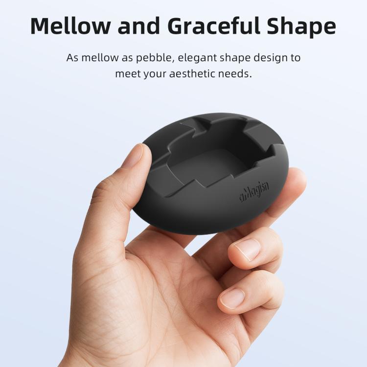 Soporte de montaje de silicona aMagisn para Insta360 X4 Air/X3, ideal para salpicadero de coche y escritorio., Without Double-sided Tape, With Double-sided Tape