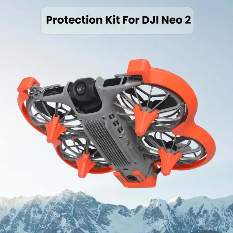 Kit de protectores de hélices para dron DJI Neo 2: anillos anticolisión y accesorios de seguridad duraderos., No Video Transmission Orange, No Video Transmission Gray, No Video Transmission Black, Support Video Add-Ons Orange, Support Video Add-Ons Gra...