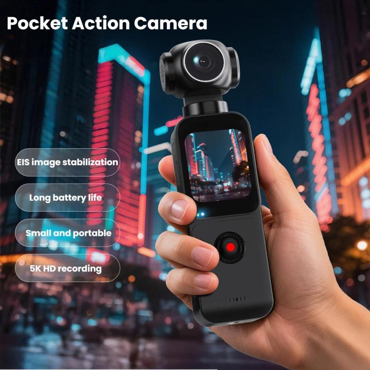 Cámara deportiva HD 5K para exteriores, cámara digital portátil, Touch Screen, Push Button