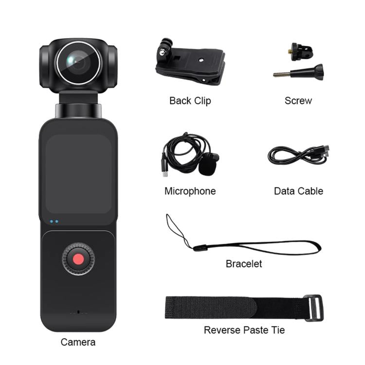 Cámara deportiva HD 5K para exteriores, cámara digital portátil, Touch Screen, Push Button