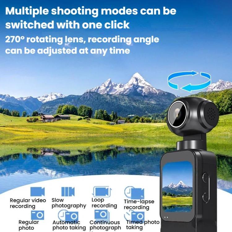 Cámara deportiva HD 5K para exteriores, cámara digital portátil, Touch Screen, Push Button