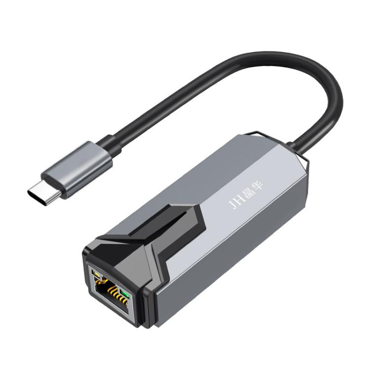 Adaptador de red cableada JINGHUA 2.5G RJ45 para portátil HUB, USB, TYPE-C