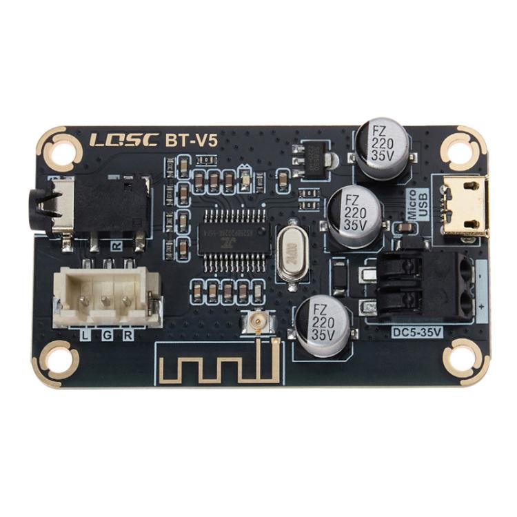Placa decodificadora MP3 Bluetooth 5.1, módulo receptor de audio para automóvil modificado DIY sin pérdidas, LQSC BT-V5